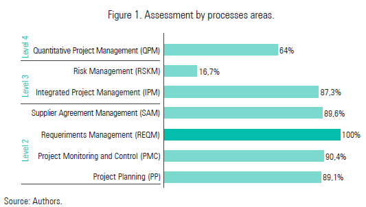 Figure 1. Assessment by processes areas.